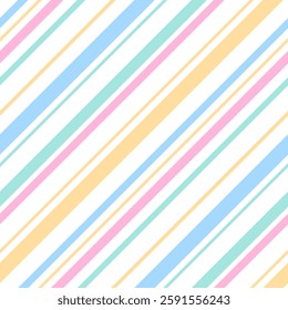 Seamless stripe pattern in pastel colors. Spring seamless backgrounds pastel color. Easter palette soft pastel candy colors. Vector Eps 10