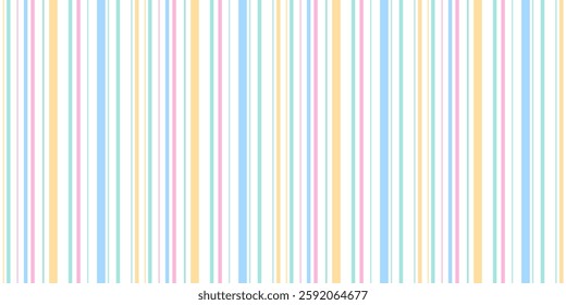Seamless stripe pattern in pastel colors. Spring seamless backgrounds pastel color. Easter palette soft pastel candy colors. Vector Eps 10