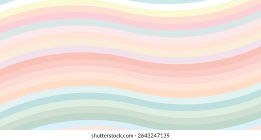 Seamless stripe pattern in pastel colors. Spring seamless backgrounds pastel color. Easter palette soft pastel candy colors.eps10