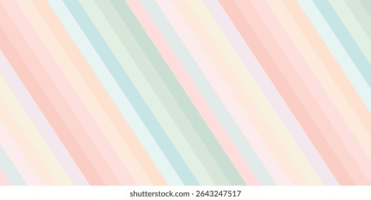Seamless stripe pattern in pastel colors. Spring seamless backgrounds pastel color. Easter palette soft pastel candy colors.eps10