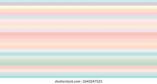 Seamless stripe pattern in pastel colors. Spring seamless backgrounds pastel color. Easter palette soft pastel candy colors.eps10