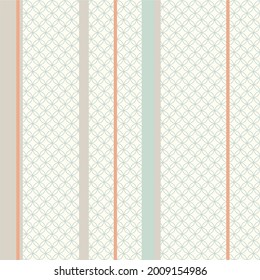 Seamless stripe pattern. Shabby chic style weave  background. Line country kitchen decor. Vector pattern with texture