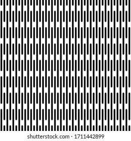 Seamless stripe pattern. Vector black and white background. Dotted line graphic design.