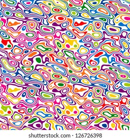 Seamless striped abstract pattern.  Varicolored zebra print. Vector illustration.