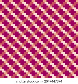 Fondo de rayas impecables con colores rojo oscuro y beige. Impresión textil de manera moderna.