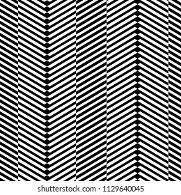 Seamless striped background. Diagonal black and white stripes. Vector minimalistic pattern for printing on fabric, wallpaper, paper, packaging, covers. Visual distortion.