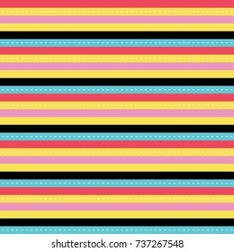 Seamless striped with bright color