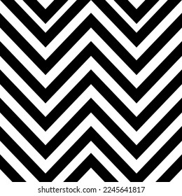 Seamless striped chevron pattern of black and white diagonal lines. It can be used for presentations, brochures, stock vector illustrations, Diagonal.
