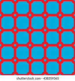 Seamless striped color grid pattern. Abstract repeated crossing lines texture background. Vector illustration 