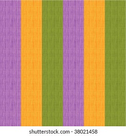 Seamless striped fabric pattern (background, wallpaper, swatch) of Halloween, Thanksgiving or autumn colors