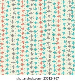 seamless striped floral pattern