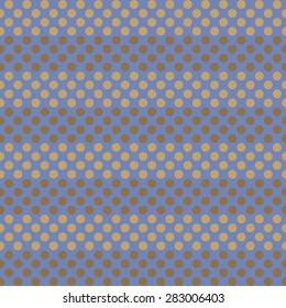 Seamless striped geometric pattern with polka dots. Horizontal stripes.vector