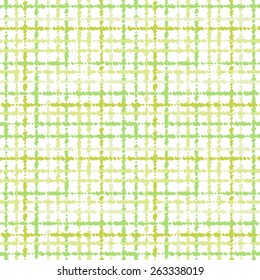 Seamless striped green vector pattern made with little dots