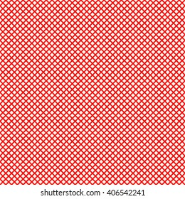 Seamless striped grid red yellowish pattern. Abstract repeated crossing lines texture background. Vector illustration