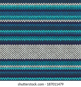 Seamless Striped Knitted Pattern
