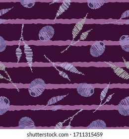 Seamless striped olives pattern repeat endless foliage background cover texture for textile, wallpapers, wrapping paper, linens, clothing, carpets, curtains, fashion fabric prints