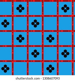 Seamless striped pattern. Abstract geometric pattern witn vertical and horizontal stripes. Vector