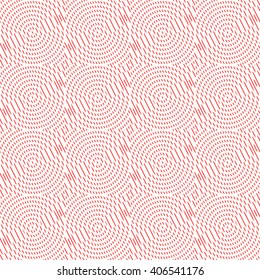 Seamless striped pattern. Abstract repeated round breaking waves texture background. Vector illustration