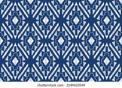 Patrón de rayas sin foco al estilo azteca. Figura bordado tribal. Ilustración vectorial.estilo bordado. Ornamento de folclore geométrico Ikat. Textura vectorial étnica tribal.