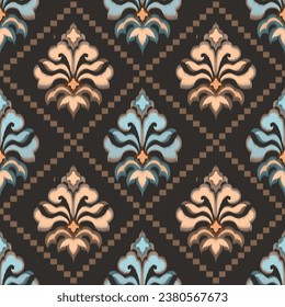 Seamless striped pattern in Aztec style. Folk embroidery. Indian, Scandinavian, Gypsy, Mexican, African carpet.