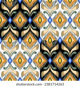 Seamless striped pattern in Aztec style. Folk embroidery. Indian, Scandinavian, Gypsy, Mexican, African carpet.