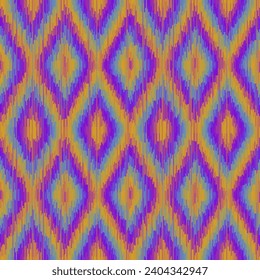 Seamless striped pattern in Aztec style. Folk embroidery.. Aztec ikat style. Seamless vector image. Thin lines