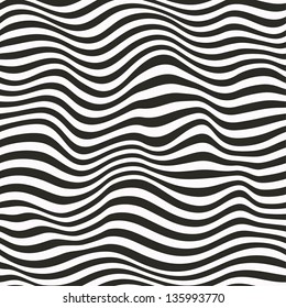 Seamless striped pattern. Black and white. Vector illustration