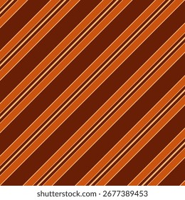 Seamless striped pattern in brown.Autumn, fall stripes seamless pattern.Diagonal lines abstract repeat pattern vector illustration background wallpaper.