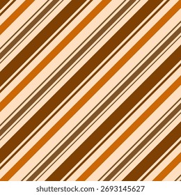 Seamless striped pattern in brown.Autumn fall stripes seamless pattern.Diagonal lines abstract repeat pattern vector illustration background wallpaper.