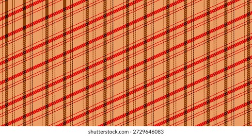 Patrón de rayas sin costuras en marrón. Otoño, patrón de rayas de otoño sin costuras. Líneas diagonales patrón de repetición abstracto Fondo de pantalla de fondo de Ilustración vectorial.