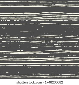Seamless striped pattern hand painted with ink brush. Tileable grungy texture for endless wallpapers. Vector illustration