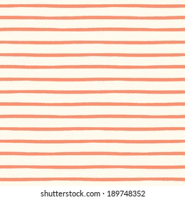 Seamless striped pattern with hand painted brush strokes. Vector illustration