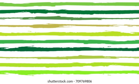Seamless striped pattern inspired by tropical nature in gradient green color on white background. Texture for wallpaper, home decor, spring summer fashion fabric, textile, wedding invitation card.
