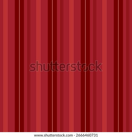 Seamless striped pattern in maroon red.Vertical stripes lines abstract repeat pattern for autumn, Christmas, winter.Vector illustration background wallpaper for fabric and prints.