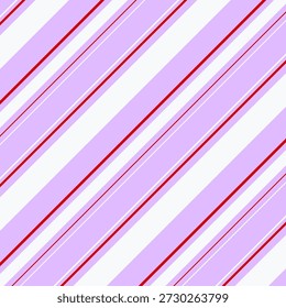 Padrão listrado sem emenda em pastel roxo, vermelho e branco.Diagonal listras linhas abstrato padrão padrão vetor ilustração fundo papel de parede para tecido e impressões.