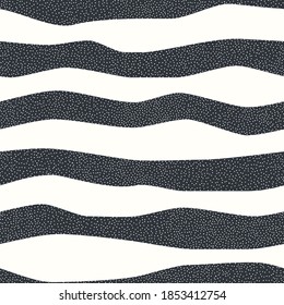 Seamless striped pattern. Polka dot print. Vector illustration.