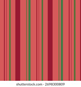 Seamless striped pattern in red and green.Vertical stripes lines abstract repeat pattern vector illustration background wallpaper for fabric and prints.