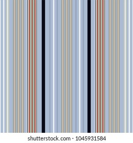 Seamless striped pattern in retro colors. Vector illustration.