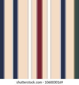 Seamless striped pattern in retro colors. Vector illustration.