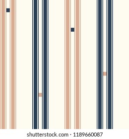 Seamless striped pattern in retro colors with dot. Vector illustration