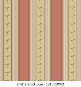 Seamless striped pattern in retro colors. Vector illustration