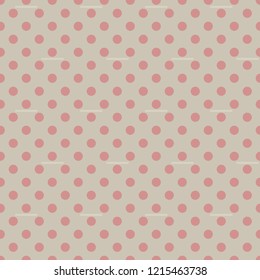 Seamless striped pattern in retro colors with polka dot. Vector illustration