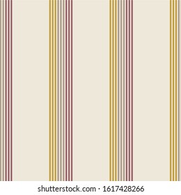 Seamless striped pattern in retro colors. Vertical striped pattern. Vector illustration