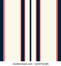 Seamless striped pattern in retro colors. Vertical striped pattern. Vector illustration