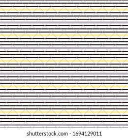 Seamless striped pattern in retro colors with polka dot. Horizontal striped pattern. Vector illustration