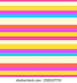 Seamless Striped Pattern Y2k. Bright seamless striped vector for clothing or printing on paper.