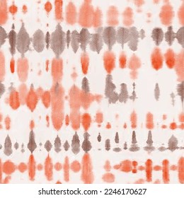 Seamless striped stripes bleach batik pattern for printing. High quality illustration. vertical wave effect. Abstract textile cotton clothing pattern print. Orange batik design that looks real.