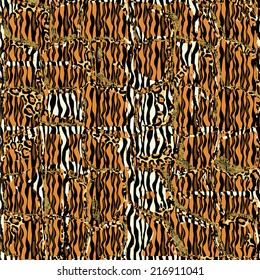Seamless striped texture in the form of patterned frame