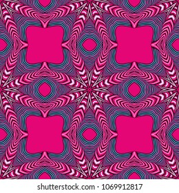 Seamless striped vector pattern. Colored decorative repainting background with tribal and ethnic motifs. Abstract geometric roughly hatched detailed shapes with black contour.