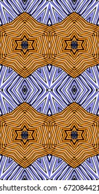 Seamless striped vector pattern. Vintage colored decorative repainting background with tribal and ethnic motifs. Abstract geometric roughly hatched shapes colored with hand drawn brush stokes.